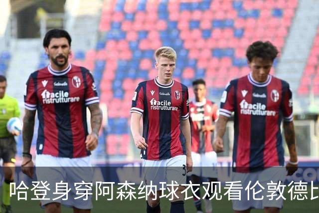 哈登身穿阿森纳球衣观看伦敦德比